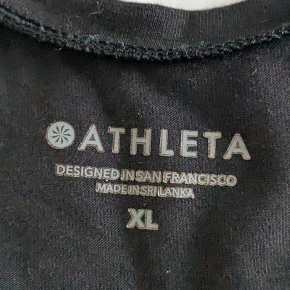 Athleta Tank Top Women's XL Black Essence Twist Front Sleeveless - Picture 3 of 13
